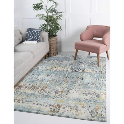 Tapis bleu sarcelle Ziebarth