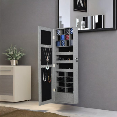 Armoire à bijoux avec miroir