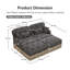 Canapé modulaire avec repose-pieds Comfy Chenille