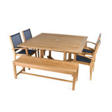 Bayhead Outdoor Square Teak Dining Table