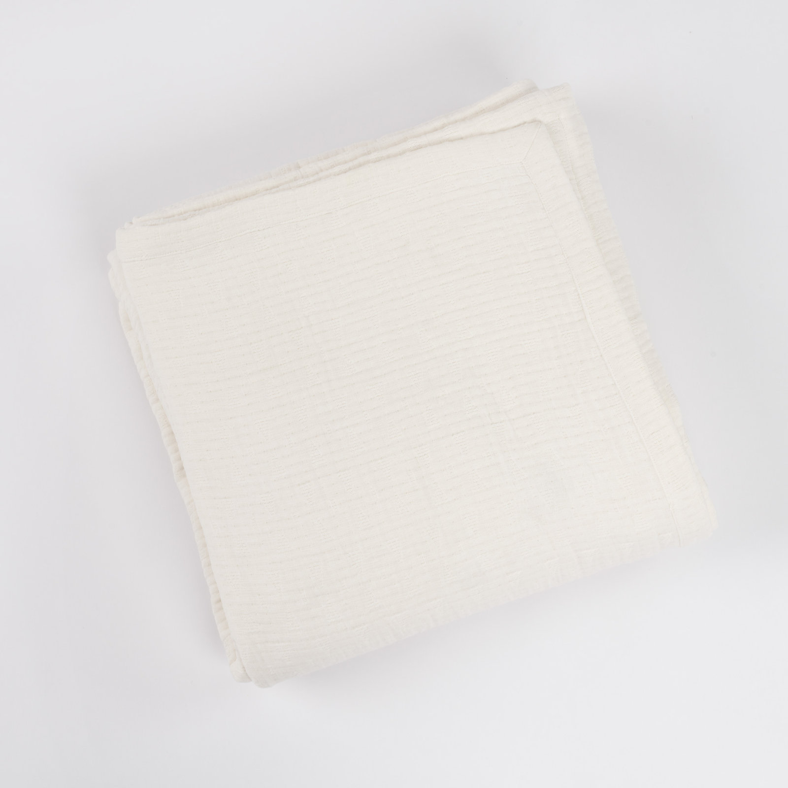Jenera Cotton Coverlet Set, Ivory, Twin Coverlet