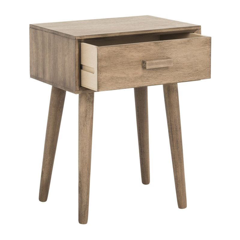 Dayawati End Table with Storage, Light Brown
