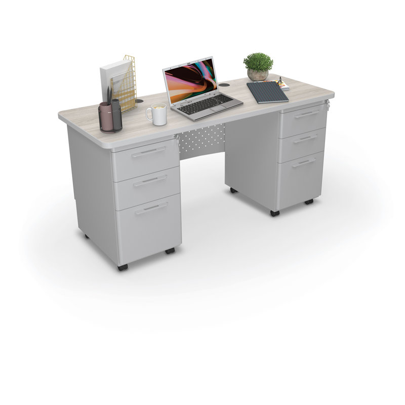 Bureau rectangulaire pour enseignant, H 29,8 po x l 60 po x P 24 po