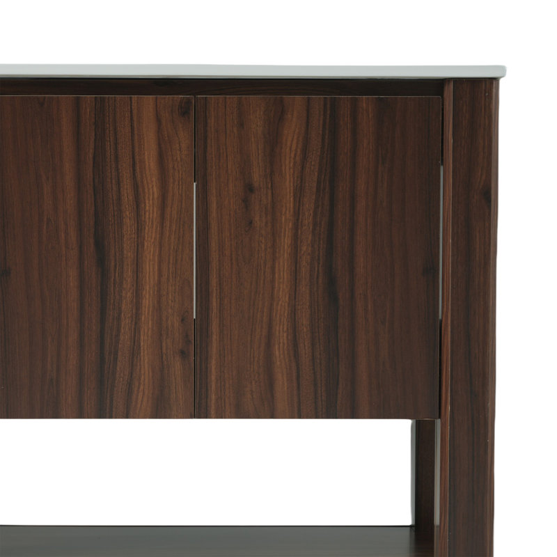 36" Freestanding Bathroom Vanity With Sink, Antique Brown