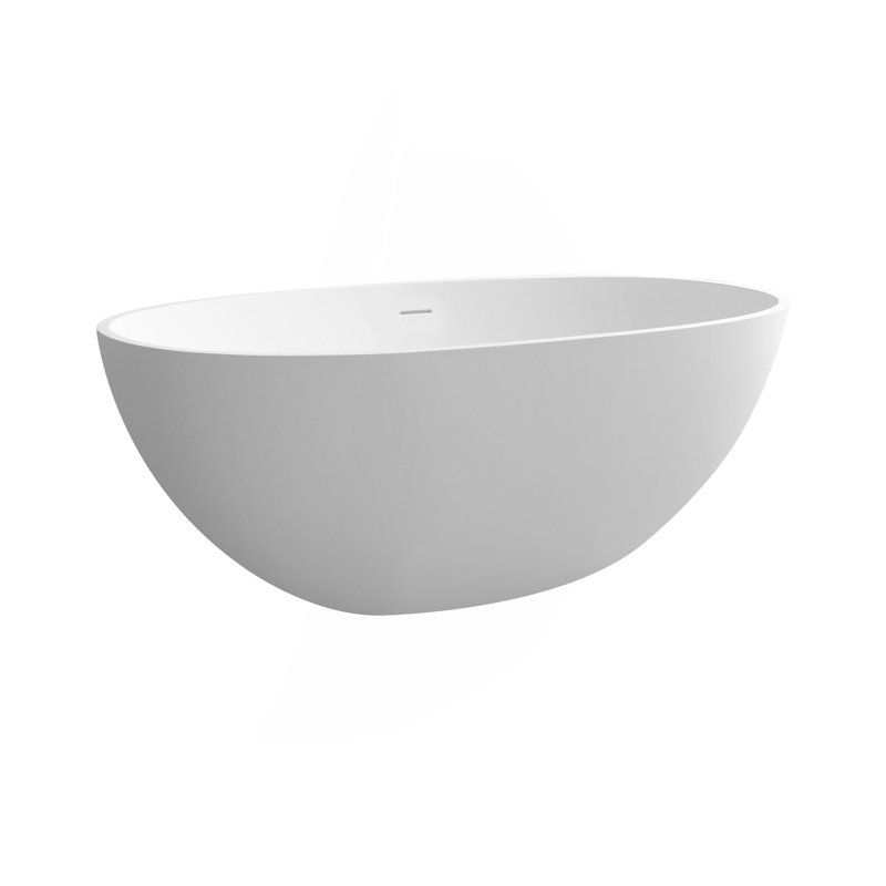 55" Solid Surface Soaking Bathtub