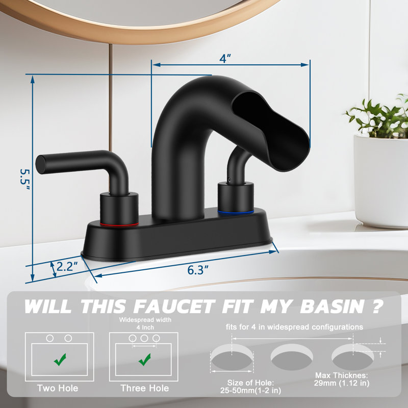 Single-handle Bathroom Faucet with Drain Assembly