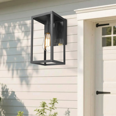 Applique murale d'extérieur, lanterne de véranda de 12 po, luminaire d'extérieur résistant aux intempéries pour patio, jardin, entrée, paquet E26,2