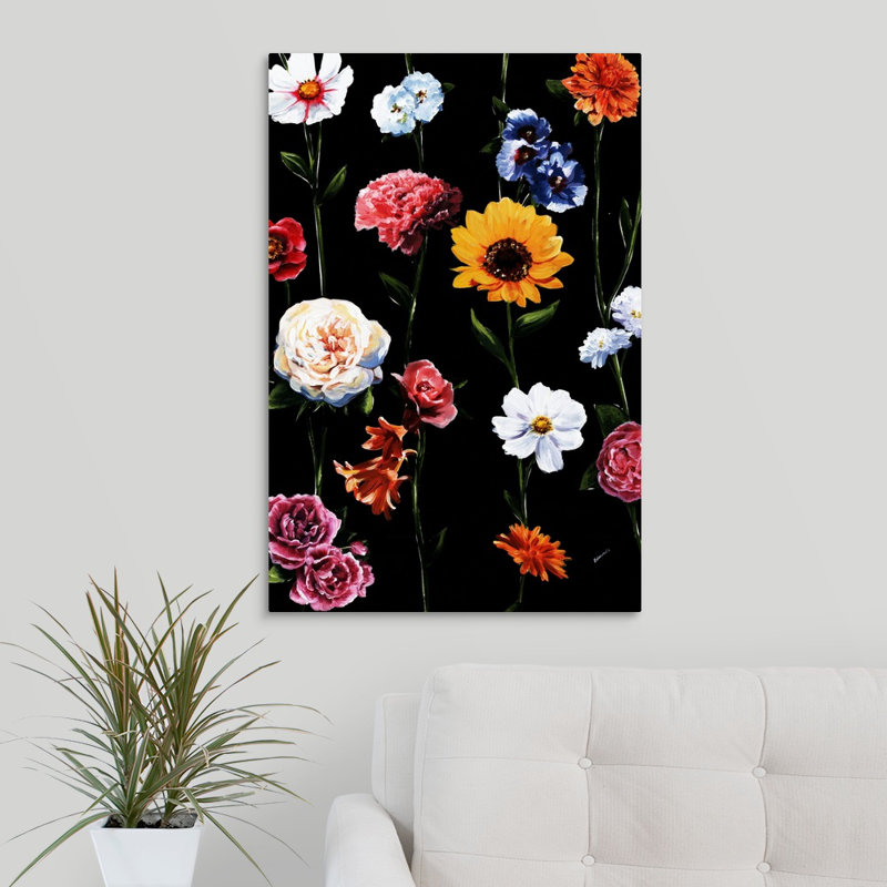 « jardin antique », peinture sur toile, Toile tendue, H 30 po x l 20 po x P 1,25 po