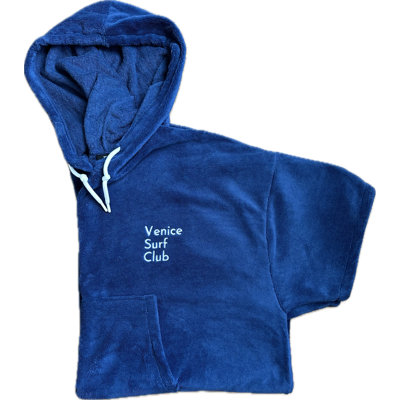 Lucenia Gender Neutral Above Knee Bathrobe with Pockets and Hood