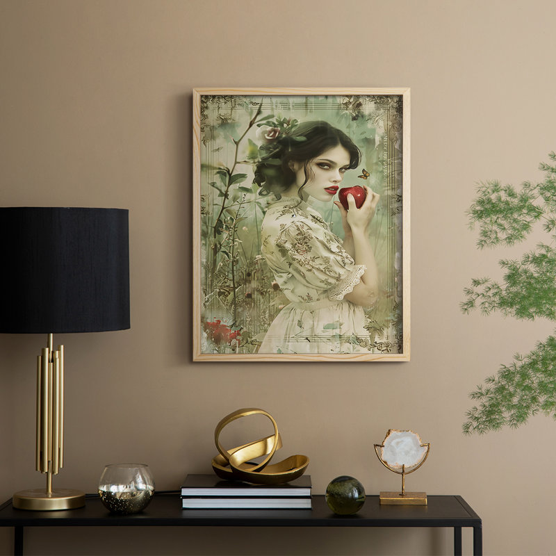 Reproduction encadrée WOMEN Series CECLXIX - bois massif, H 11 po x l 9 po