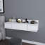 Bureau de coiffeuse flottant avec miroir Lenhardt-1086866721