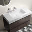 Lavabo de salle de bain 36 po en noyer - évier, rangement maximal, lisse, poignée, évier contemporain de style moderne-375240362-375240367