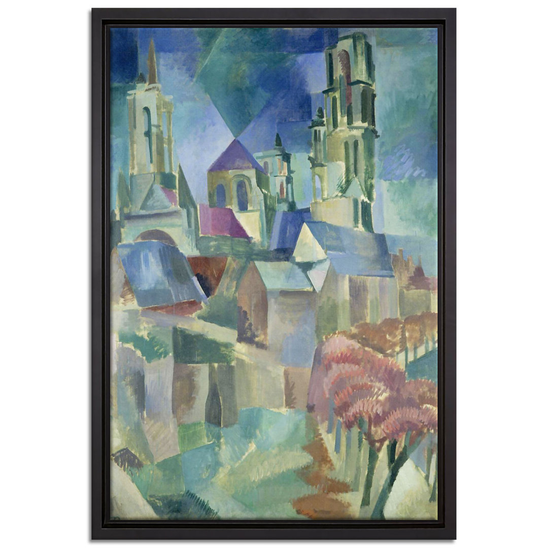 Gerahmtes Leinwandbild Image Study the Towers of Laon von Robert Delaunay