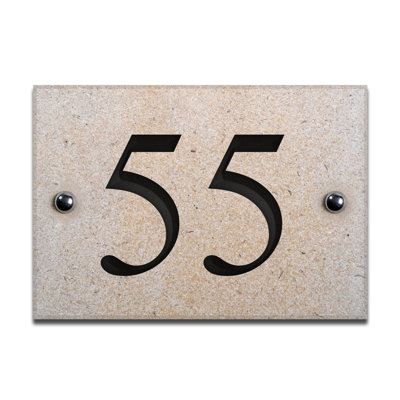Chebanse 10cm H Stone House Number