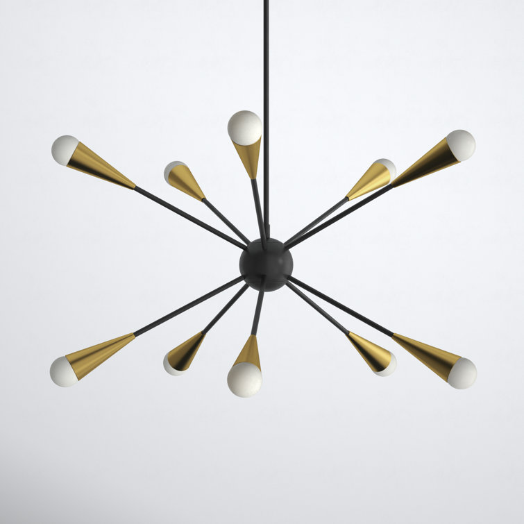 Addley 10 Light Metal Dimmable Sputnik Chandelier