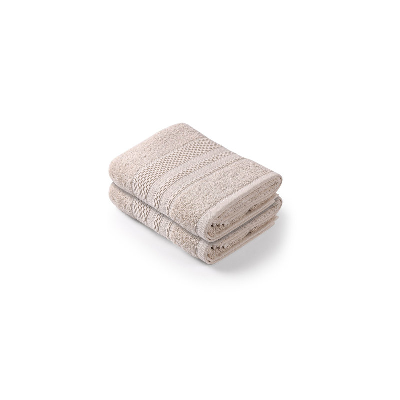 Ensemble de serviettes à main (2 pièces), Cappuccino