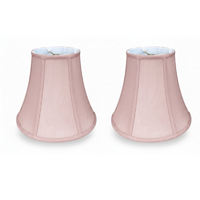 Royal Designs, Inc. BSO-704-14PNK-2, abat-jour de base véritable cloche, 7 x 14 x 11,5, rose, paquet de 2, Rose