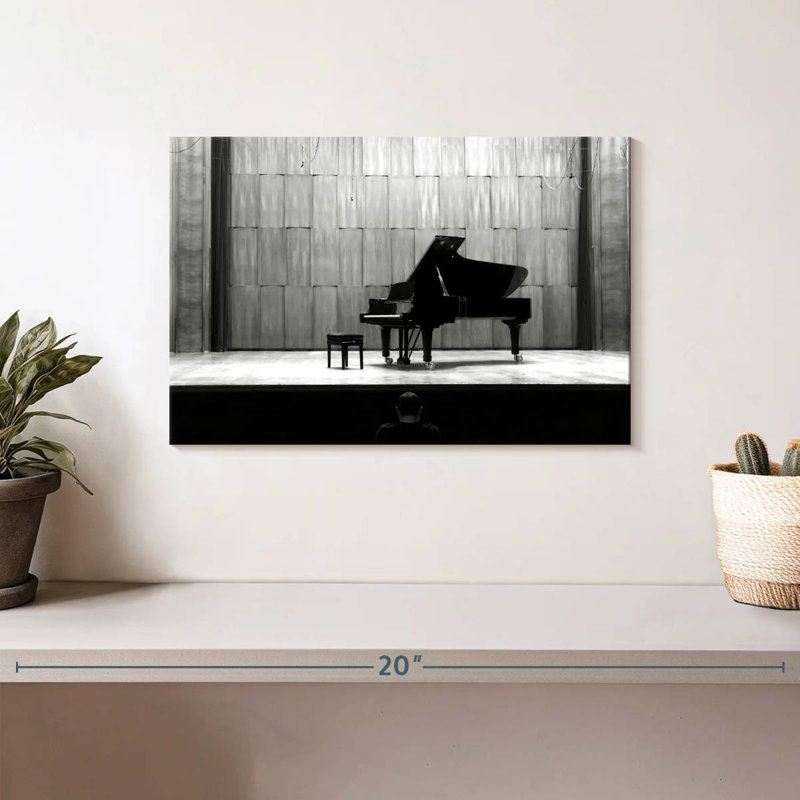 Piano à queue noir Abarca, H 8 po x l 12 po