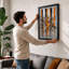 Radiant Vortex Geometric - Framed Print-1863322707-1863322706