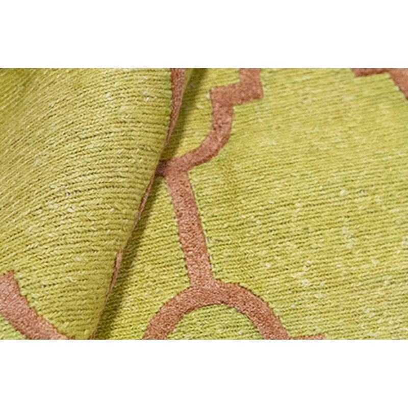Himalayan Cotton Geometric Area Rug in Yellow