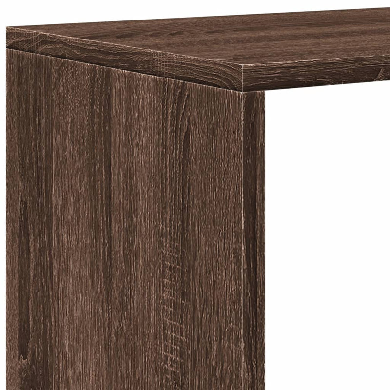 Andreca Bookcase, Artisan Oak, (3 Shelves) 123cm H x 123cm W x 29cm D