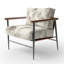 Chaise rembourrée Modern - Fauteuil gris ardoise-601708760