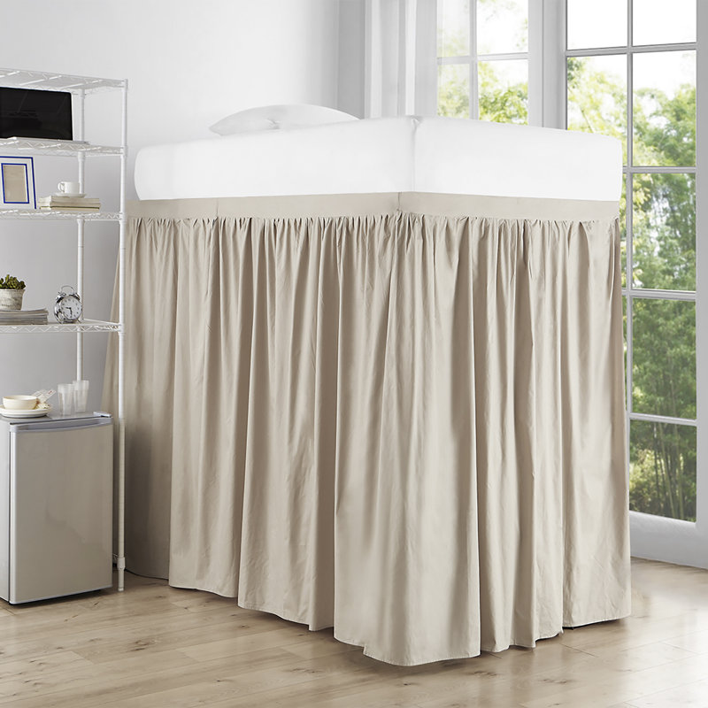 Tailored Wrap Around Bed Skirt, Sepia Beige, Twin XL