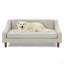 Canapé-lit pour chien surélevé durable, canapé pour animal de compagnie avec accoudoirs irréguliers modernes, canapé pour chien doux et confortable-1044407684