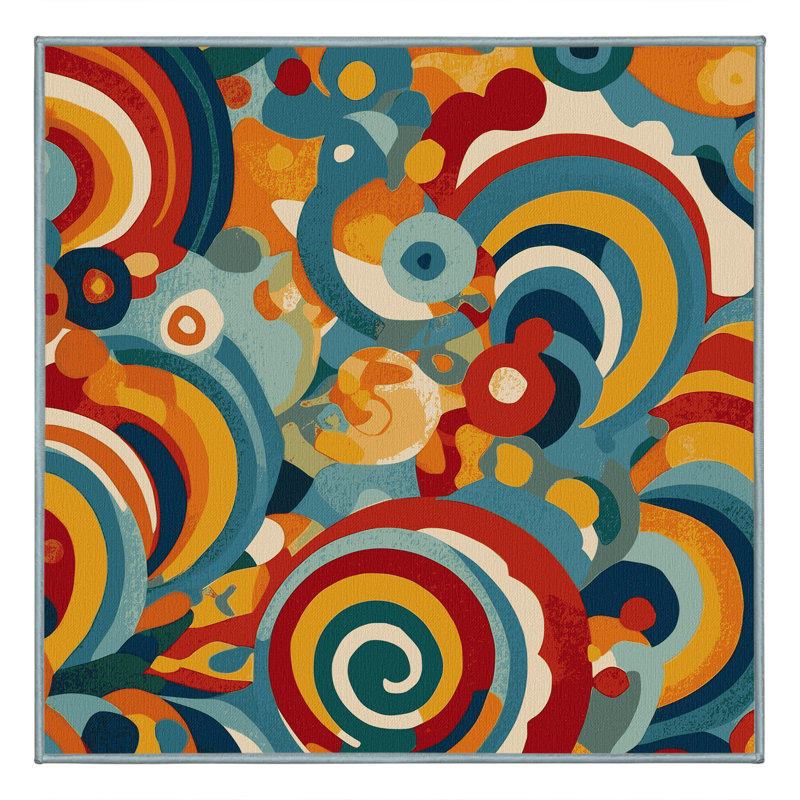 Snappy Shimmer Rug, Square 3'