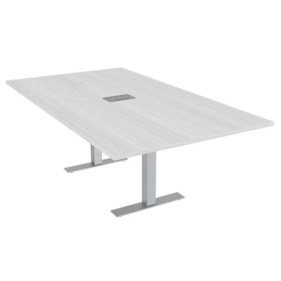 Rectangle Conference Table with Metal T Base | Electrical Unit