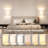 Cordless Rechargeable LED Wall Sconces with Remote Control and Dimmable 3-Color Lighting, Set of 2