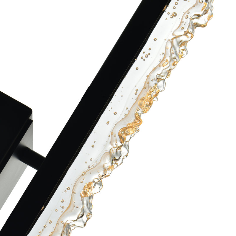 Zamarripa Steel LED Armed Sconce, Black