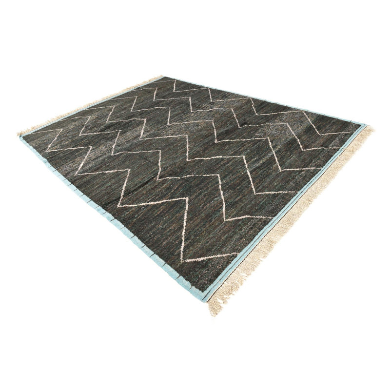 Tapis noir / vert 8x11 Pires