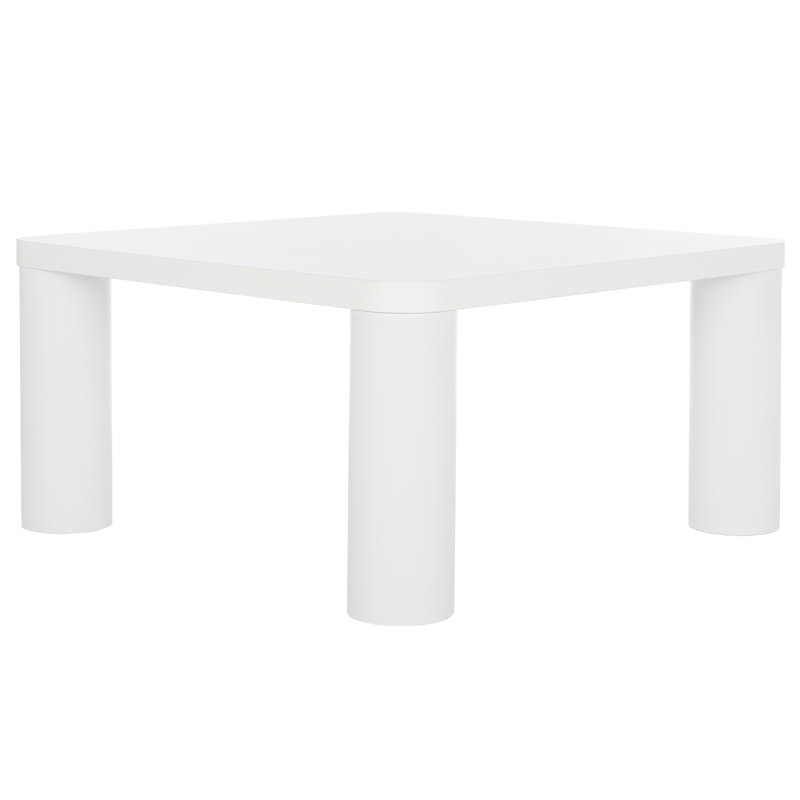 Table basse Patricio, Blanc, H 16,14 po x L 32 po x l 32 po