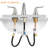 2-handle Bathroom Faucet with Drain Assembly-56206189