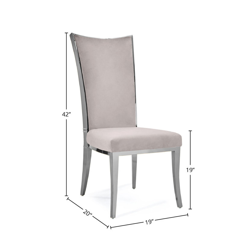 Fauteuil d'appoint en velours, Argent, Taupe