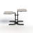 Extendable Metal Base Dining Table