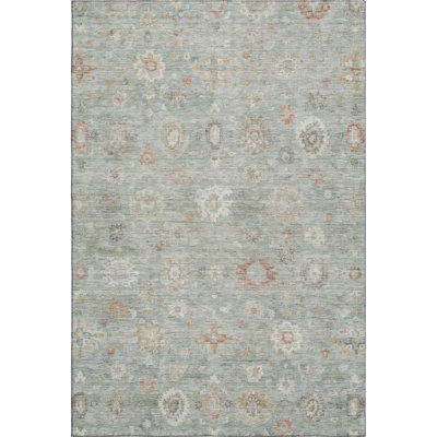 Premium Machine Washable Mayfield AMF1770 Damask Rug