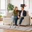 Balaton Vegan 2 Seater Upholstery Sofa with Pillows-1593231683-1585026672