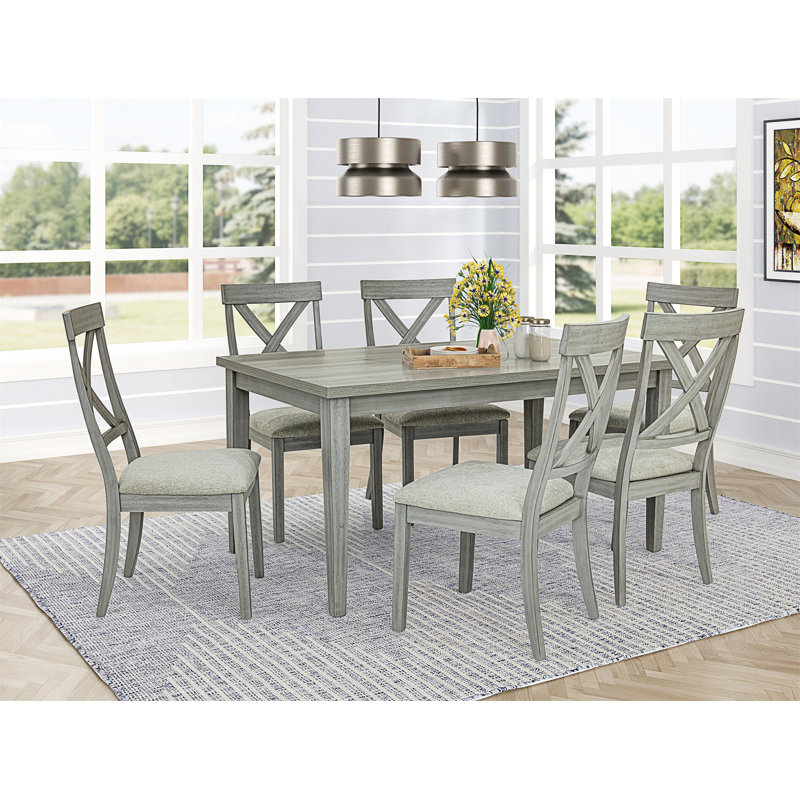 Meuble en bois de salle à manger 1Pc,  30"H x 60"L x 36"W, Gris antique