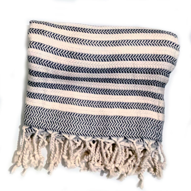 Serviette de bain en coton Covarrubias, Rose