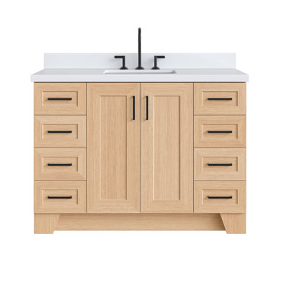 Freitas 48'' Solid Wood Single Bathroom Vanity