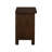 Brown Finish Nightstand With 3 Drawers, Mango Veneer Wood, Classic Bedroom Furniture Drawer In Brown, Style