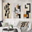 "Nouvel ordre abstrait monochrome I" - 3 pièces-2060439792-2060439794