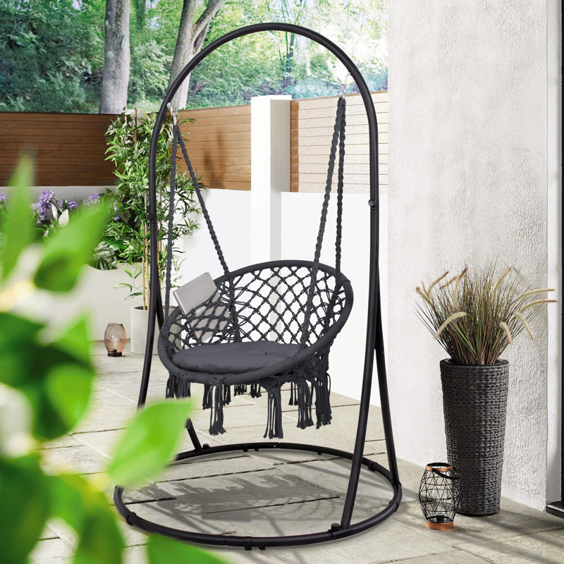 Balancelle avec support, Gris, Gris