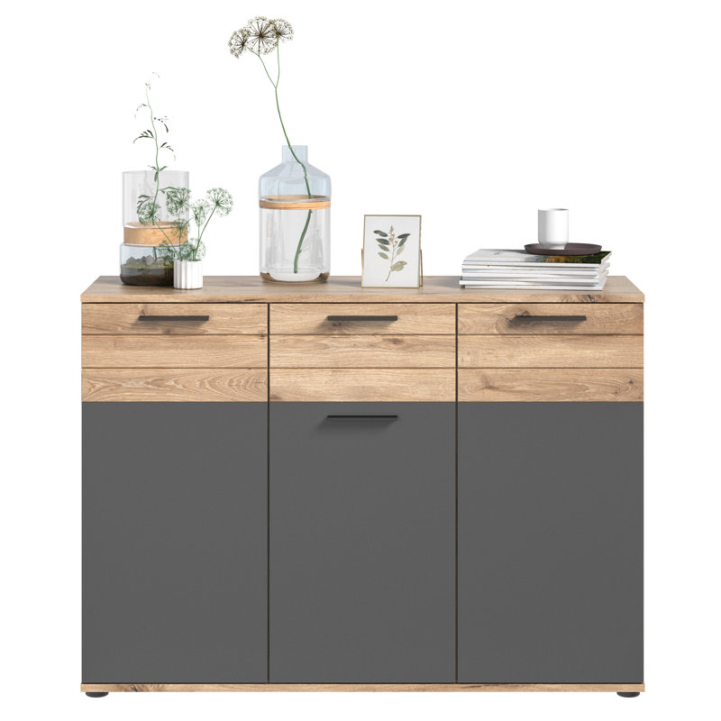 Gvantsa Engineered Wood 4 - Door Rectangle Accent Cabinet