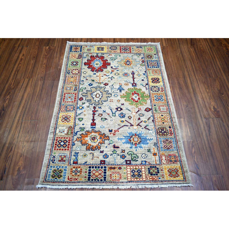 Transitional Hand Knotted Wool Oriental Area Rug
