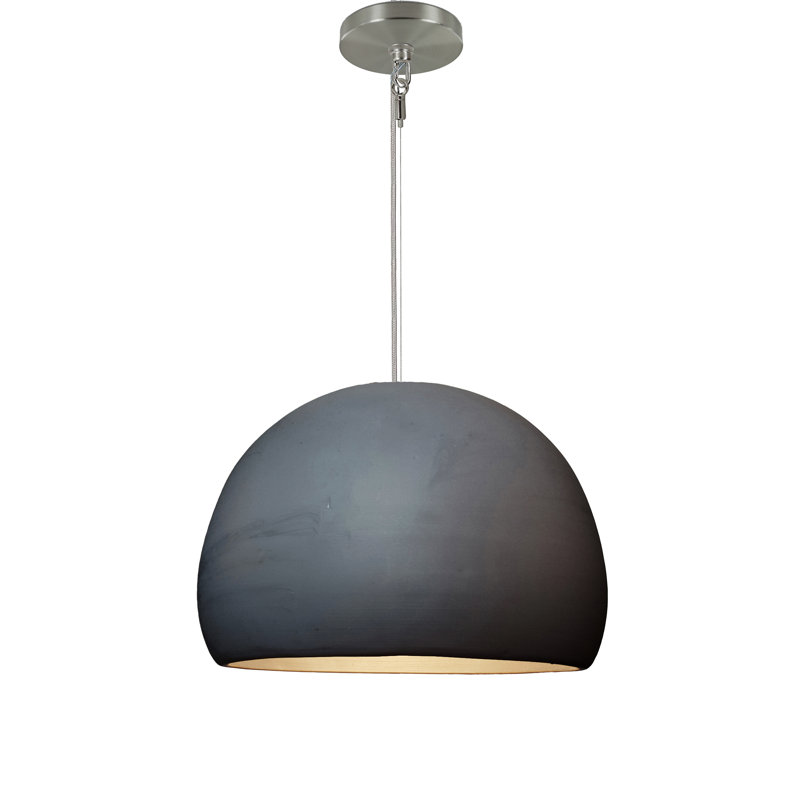 Clay 1 - Light Single Pendant, Brushed Nickel, Matte Black, Yes