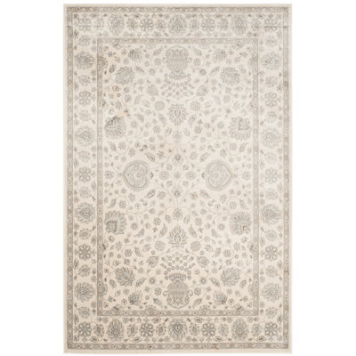 Tapis en viscose argenté / crème Ensembles