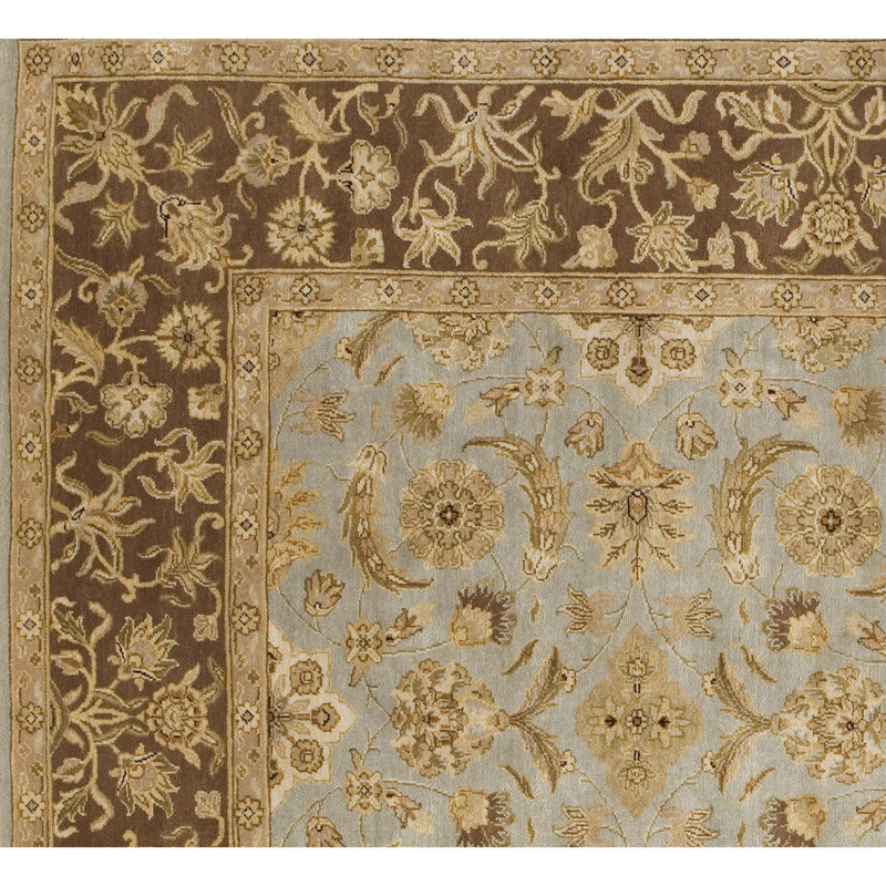 Hand Knotted Wool Oriental Indoor Rug, Rectangle 5' x 8'
